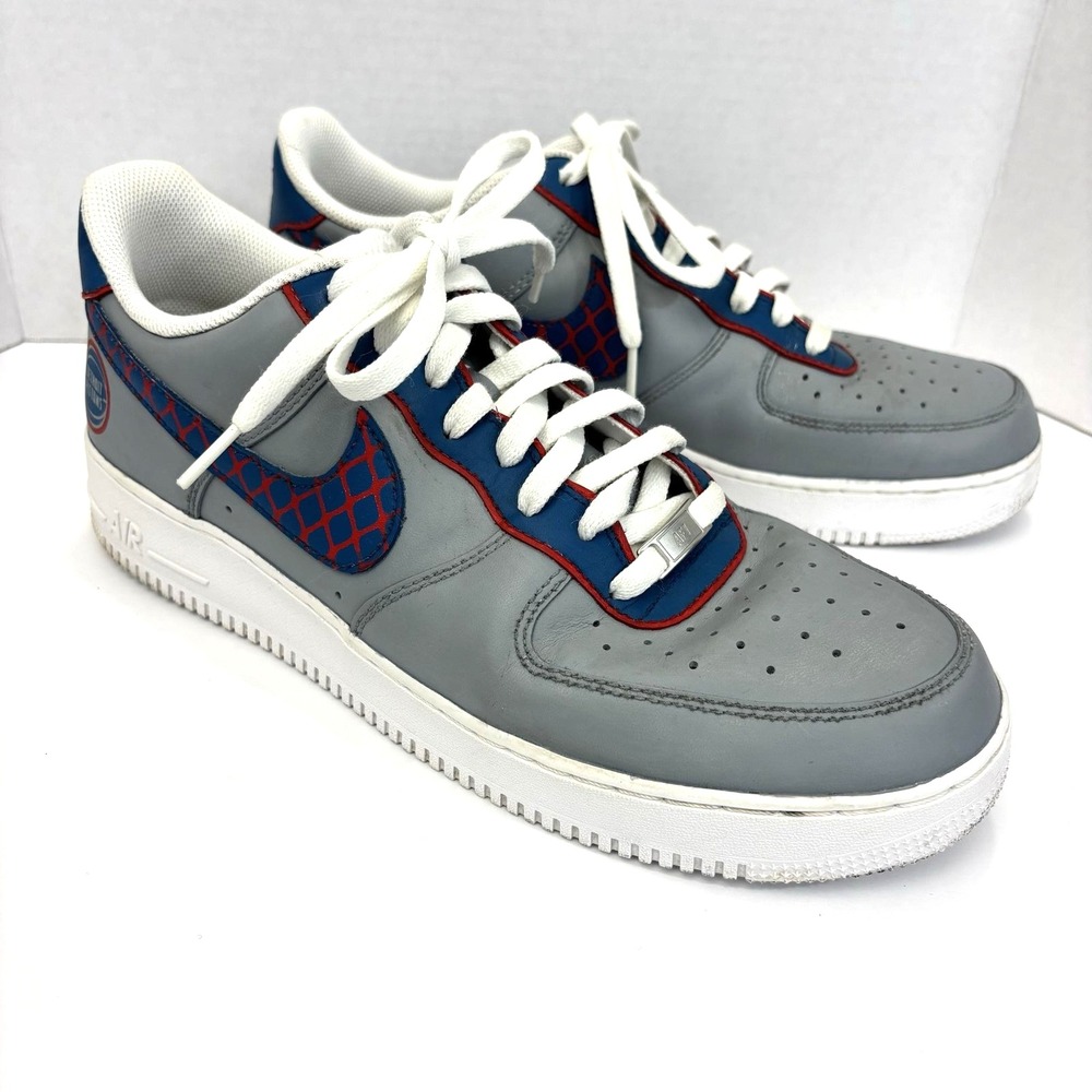 Nike Air Force 1 Low Detroit Pistons Custom Painted Mens‎ Size 13 Sneakers RARE